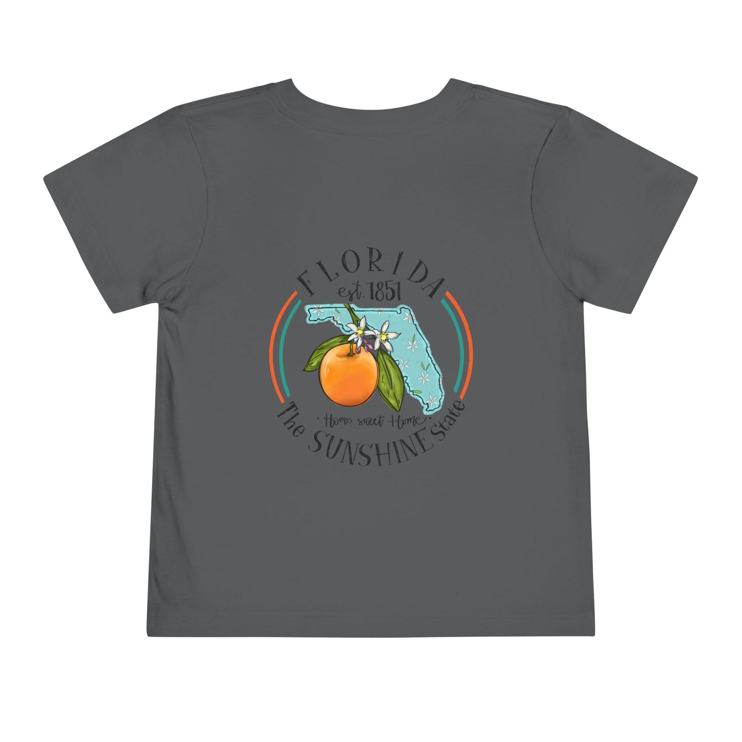 Toddler Tee — Florida Sunshine State Orange Map Graphic