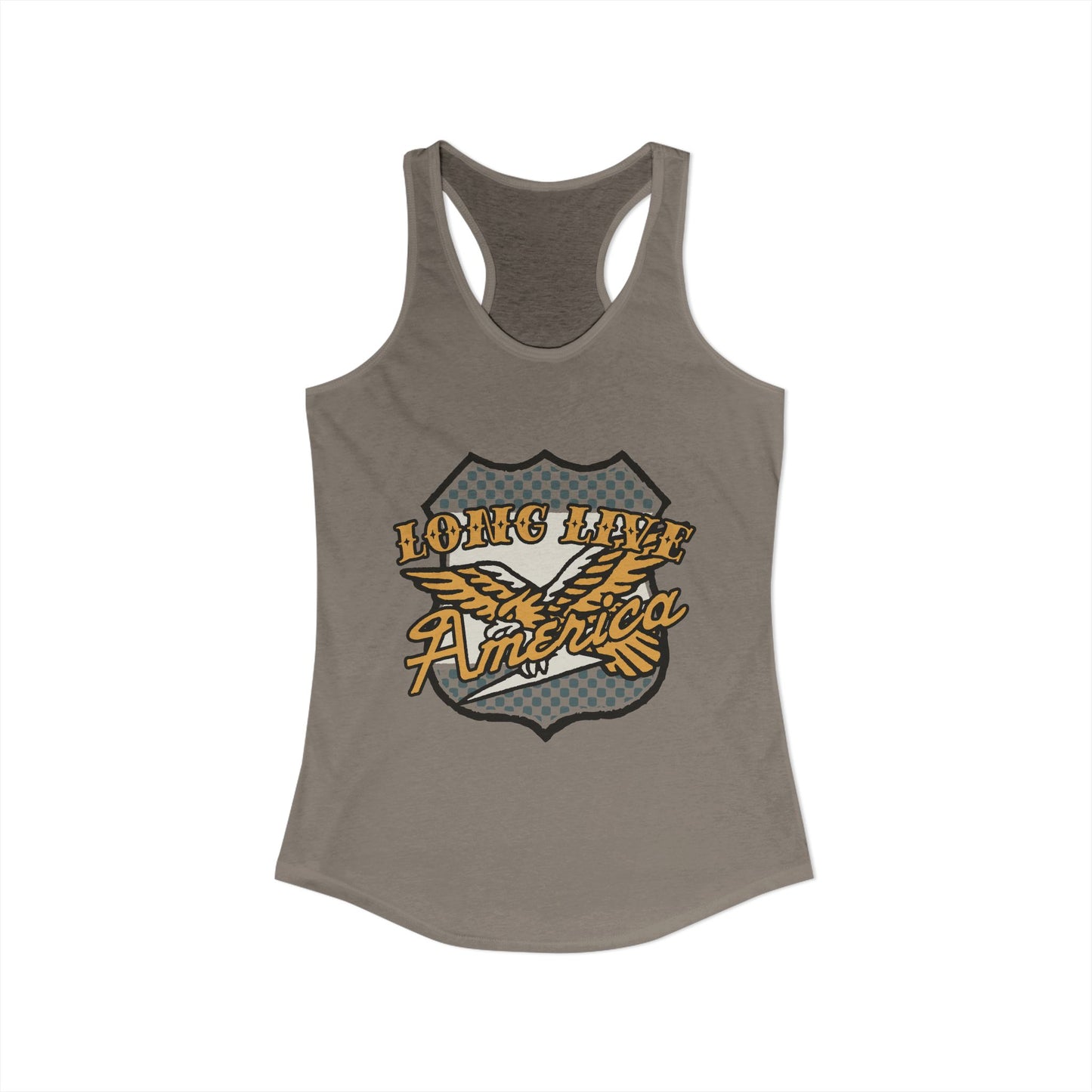 Checkered Long Live America Tank