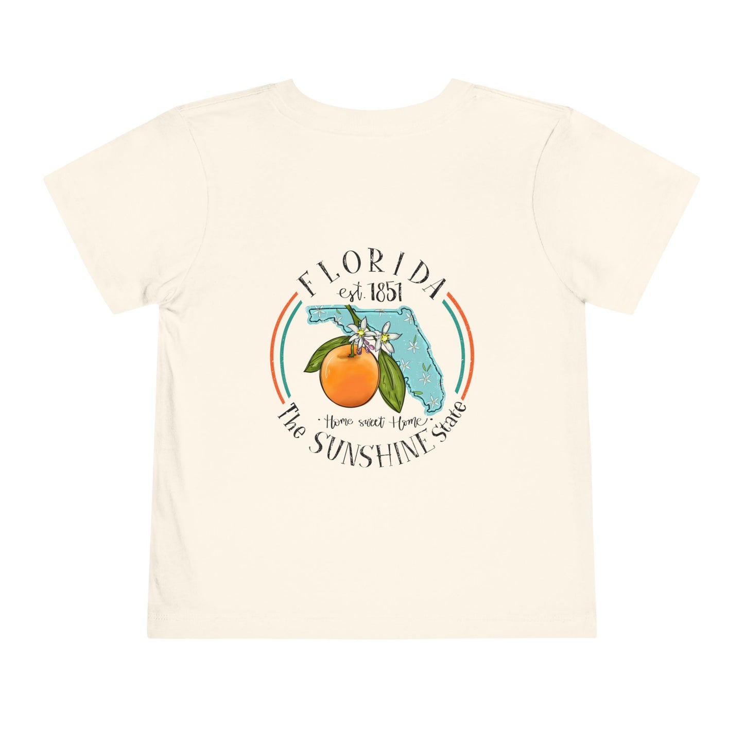 Toddler Tee — Florida Sunshine State Orange Map Graphic