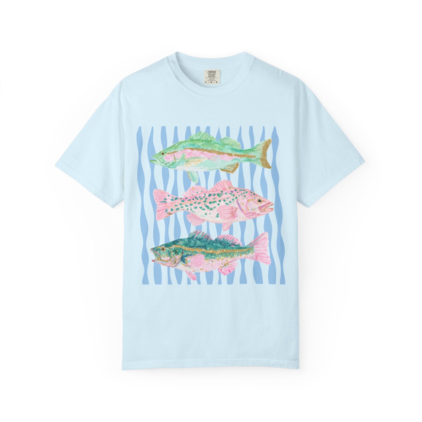 The Pastel Glitter Fish Tee