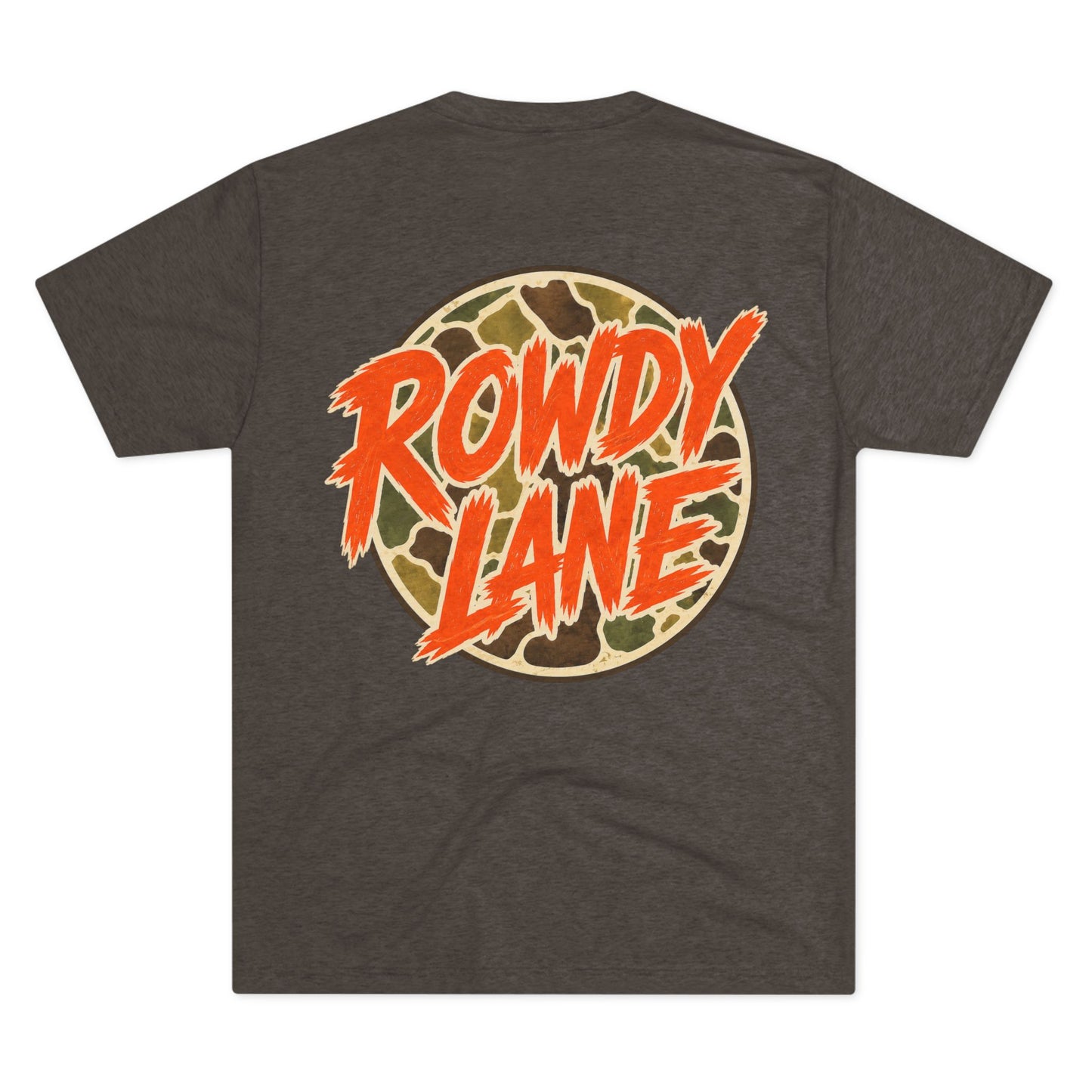 Orange Flame/Duck Camo- Rowdy Lane Tee