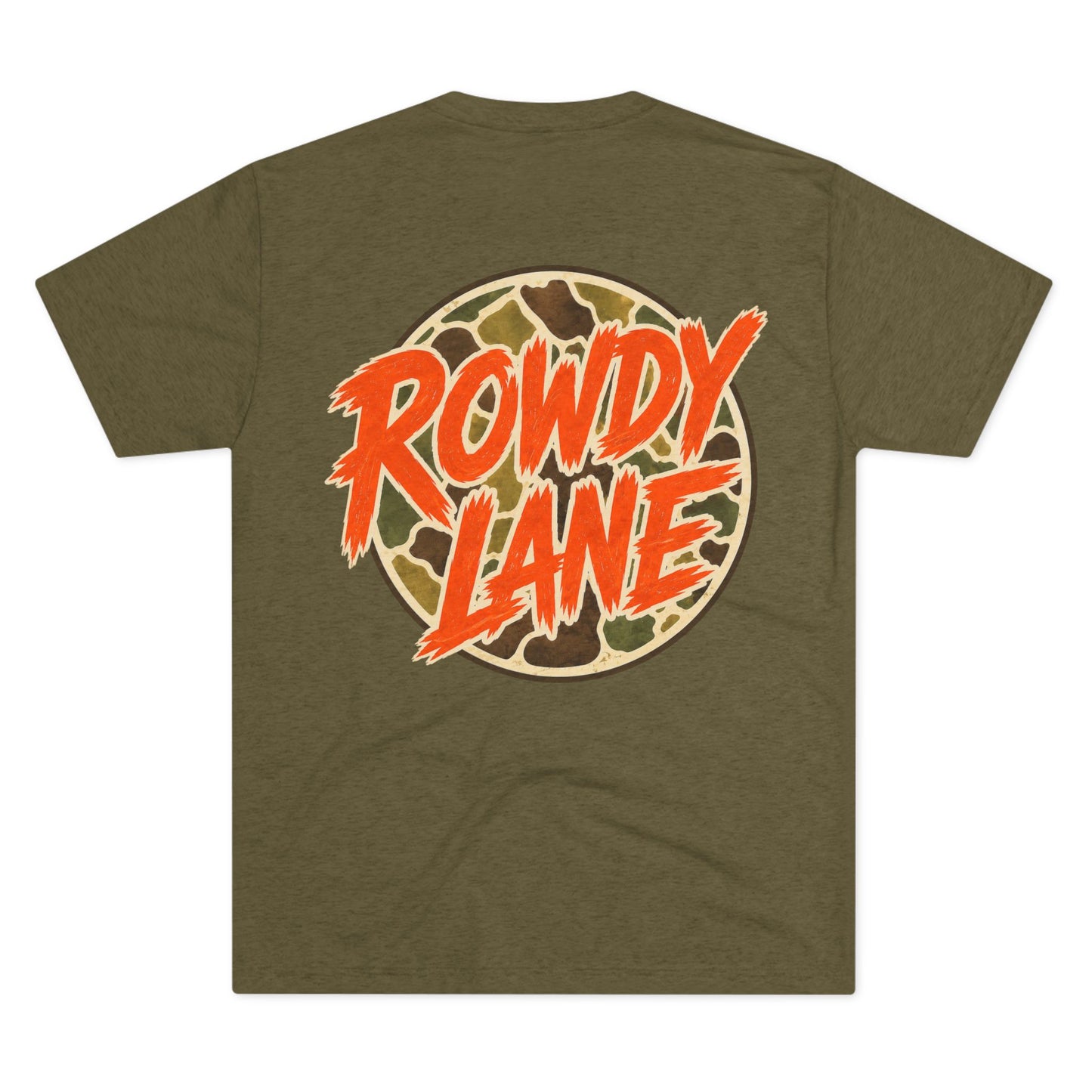 Orange Flame/Duck Camo- Rowdy Lane Tee