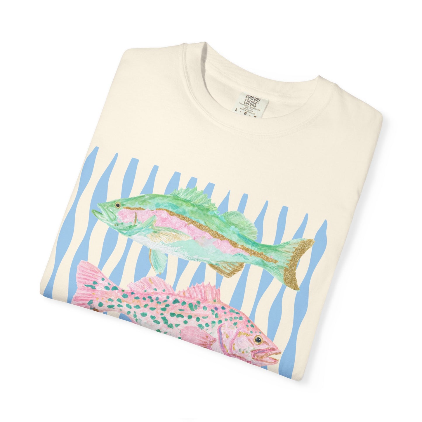 The Pastel Glitter Fish Tee
