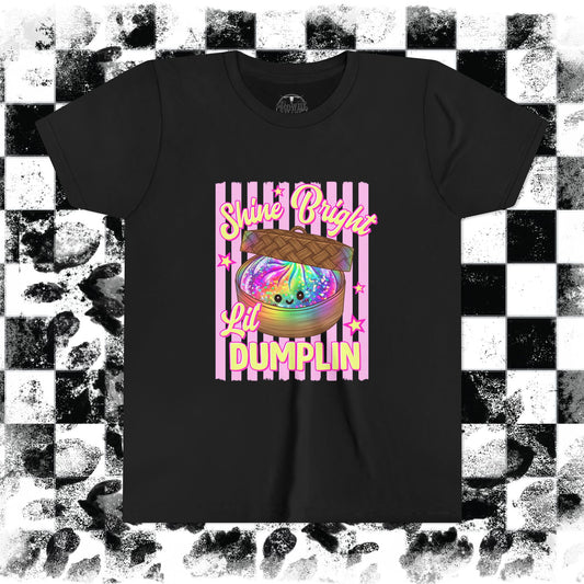 "Shine Bright Lil Dumplin" Youth Tee