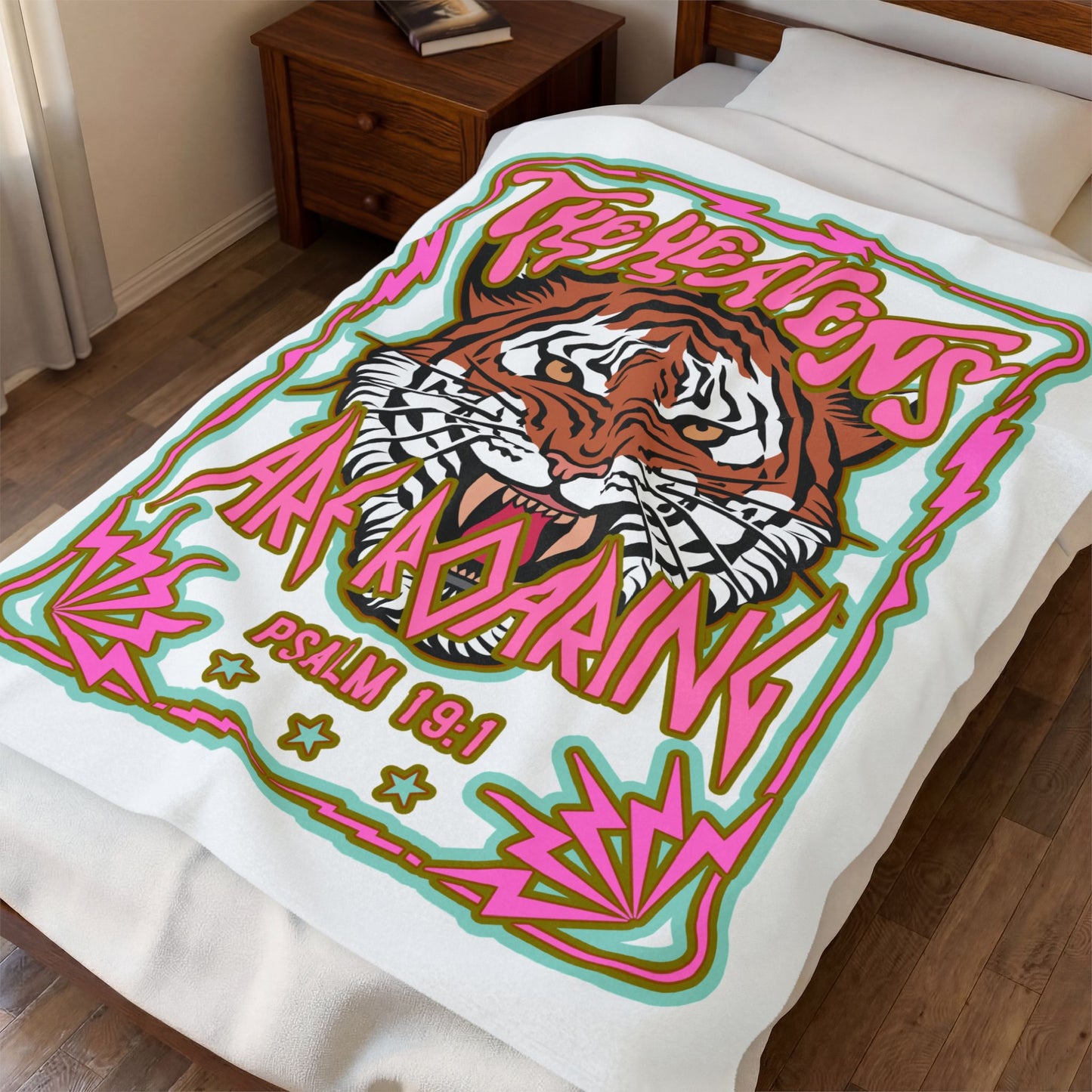 "The Heavens Are Roaring"  Plush Throw