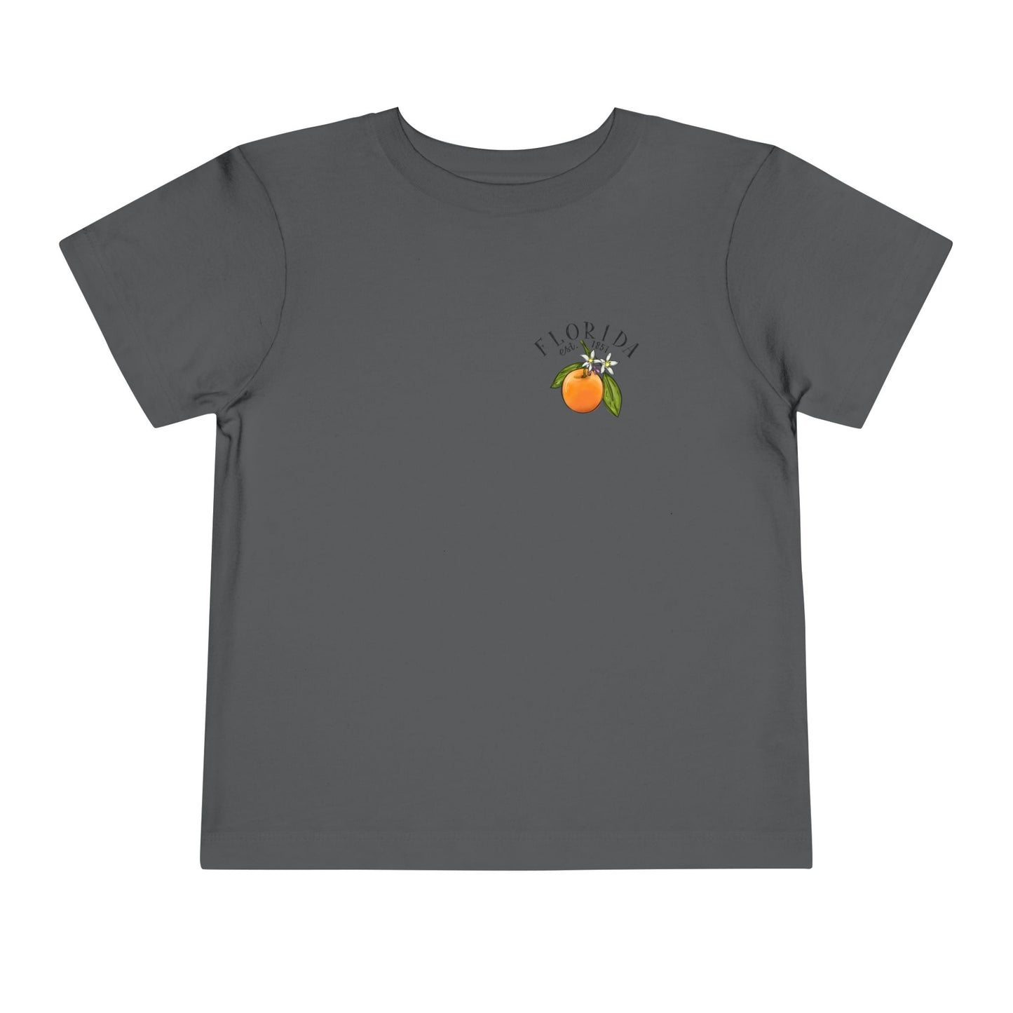 Toddler Tee — Florida Sunshine State Orange Map Graphic