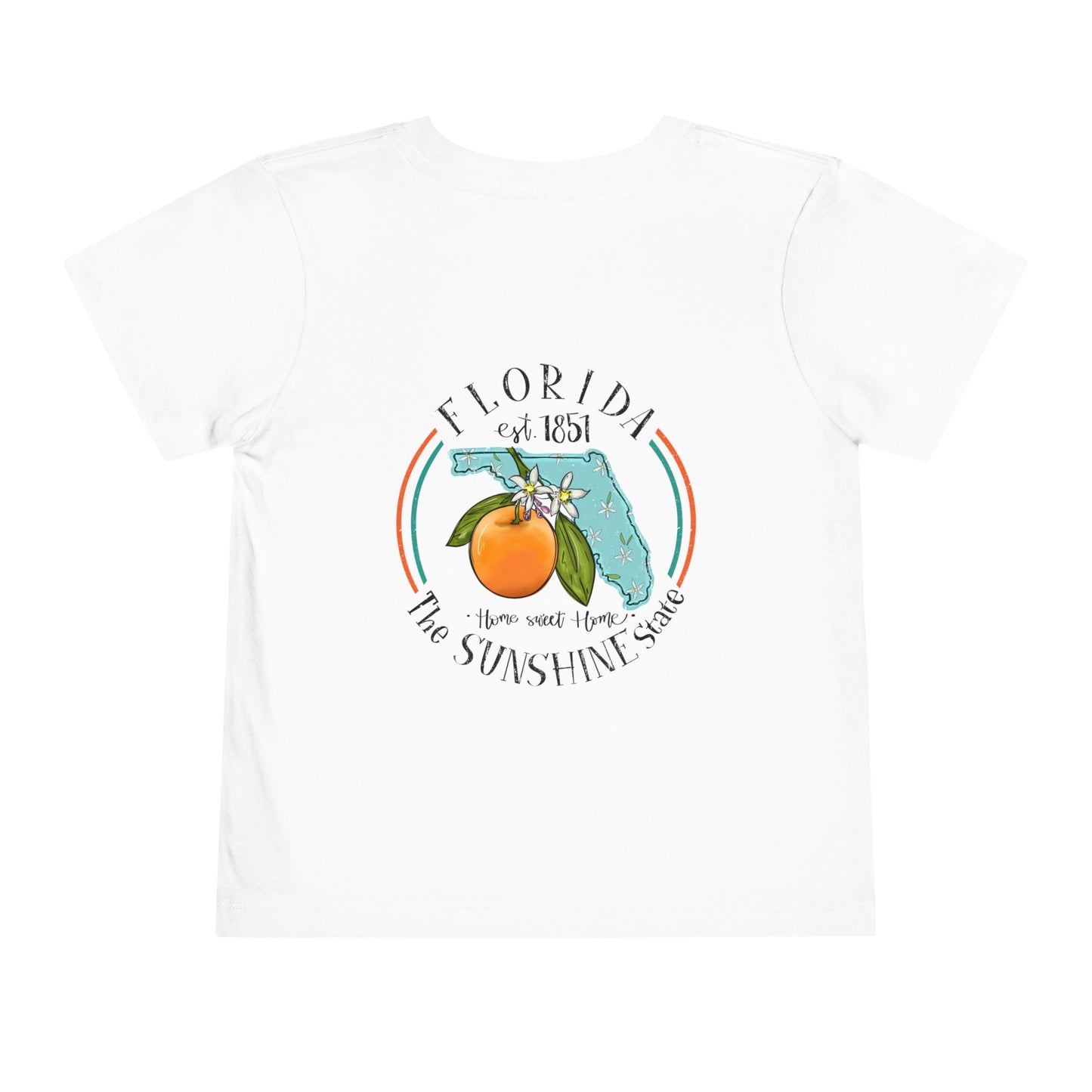 Toddler Tee — Florida Sunshine State Orange Map Graphic