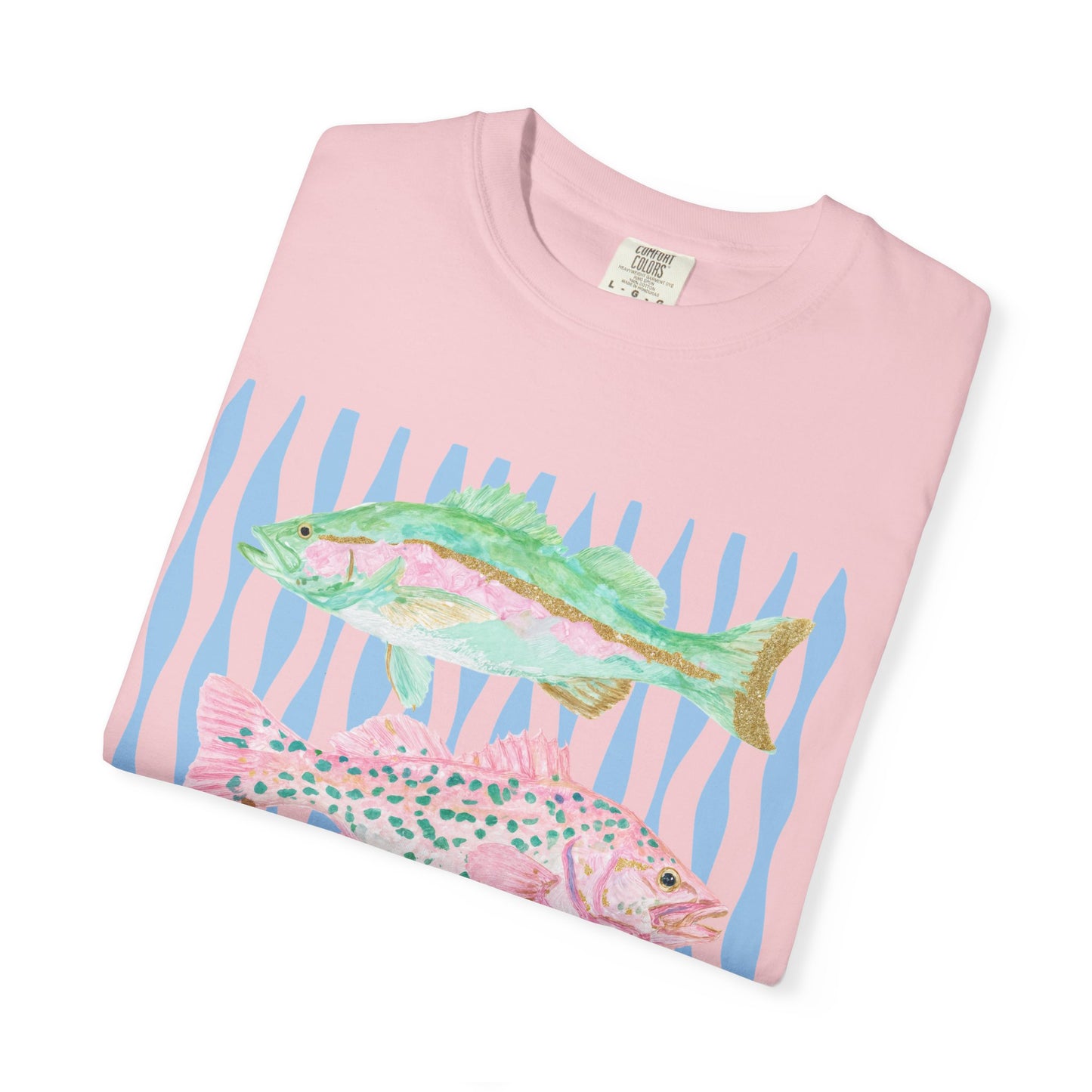 The Pastel Glitter Fish Tee