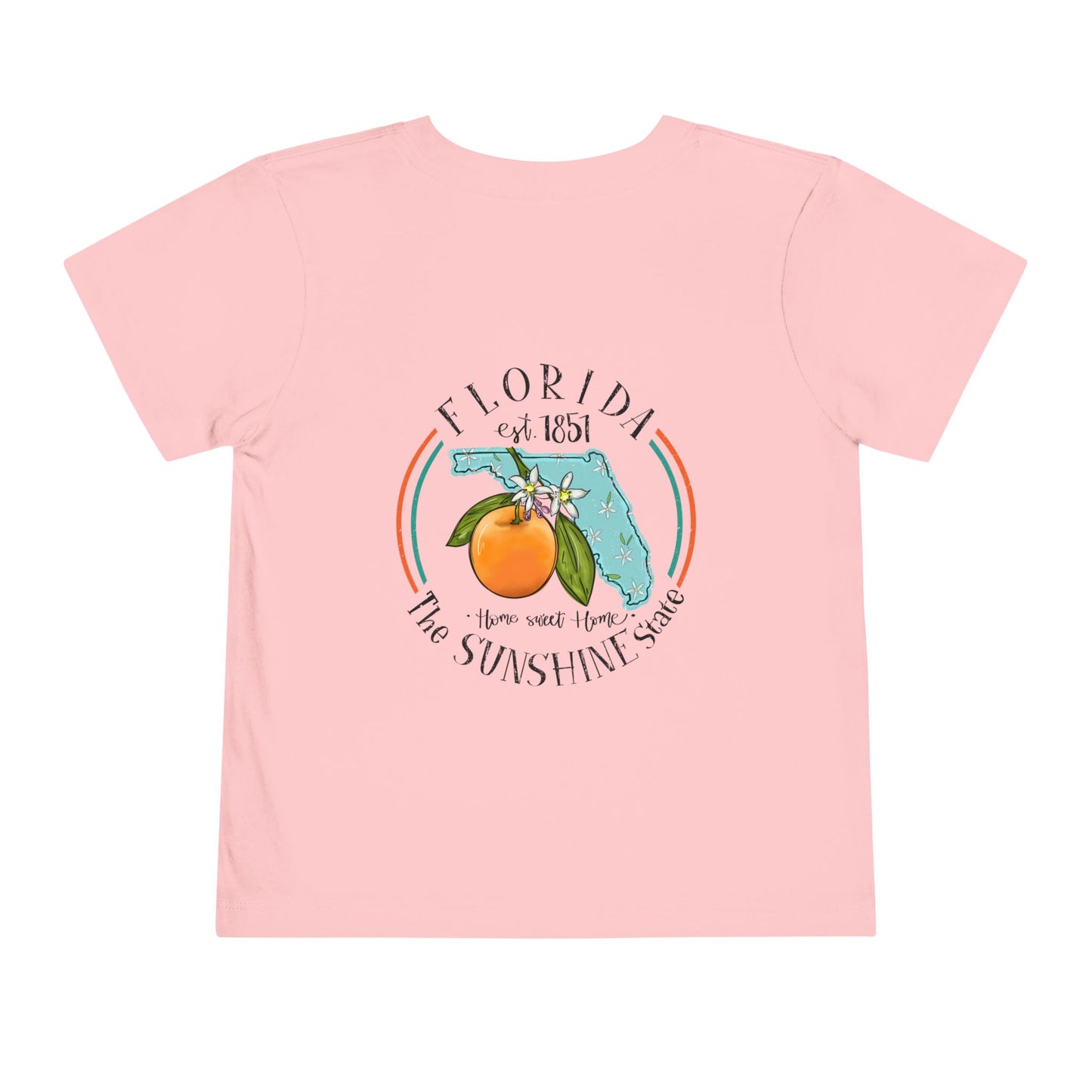 Toddler Tee — Florida Sunshine State Orange Map Graphic