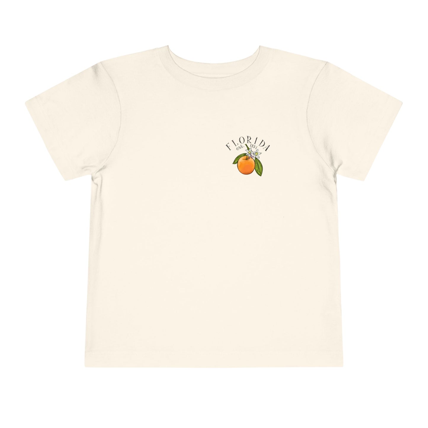 Toddler Tee — Florida Sunshine State Orange Map Graphic