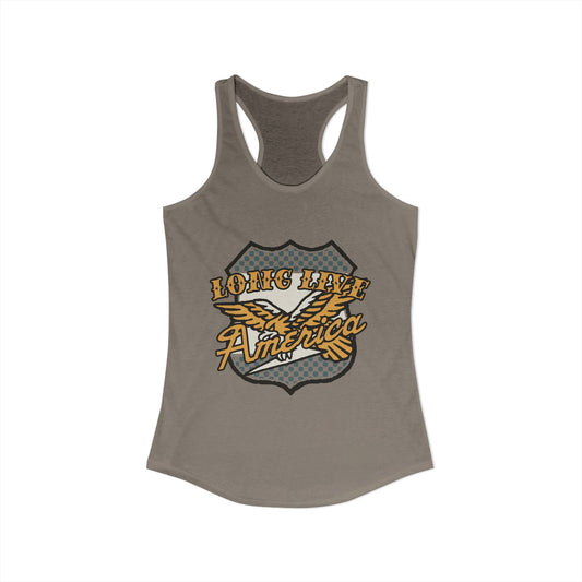 Checkered Long Live America Tank