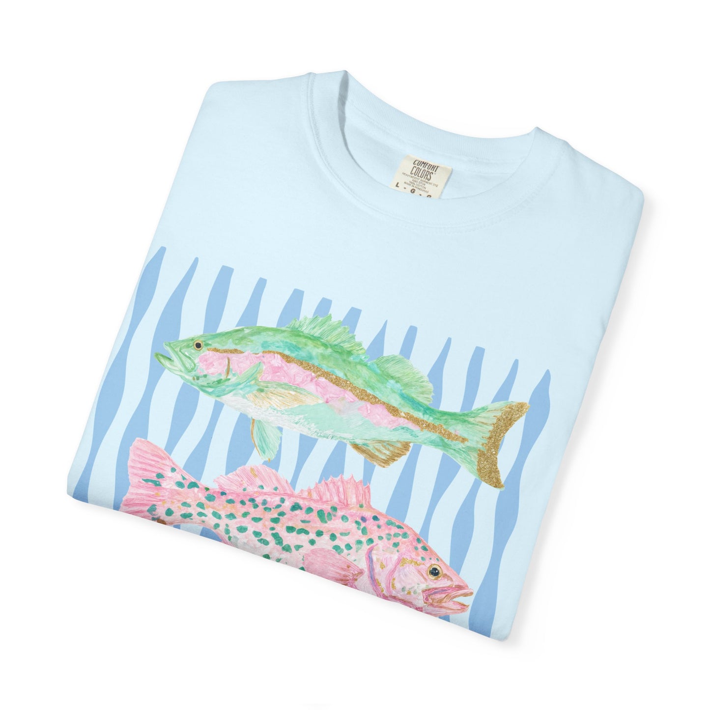 The Pastel Glitter Fish Tee