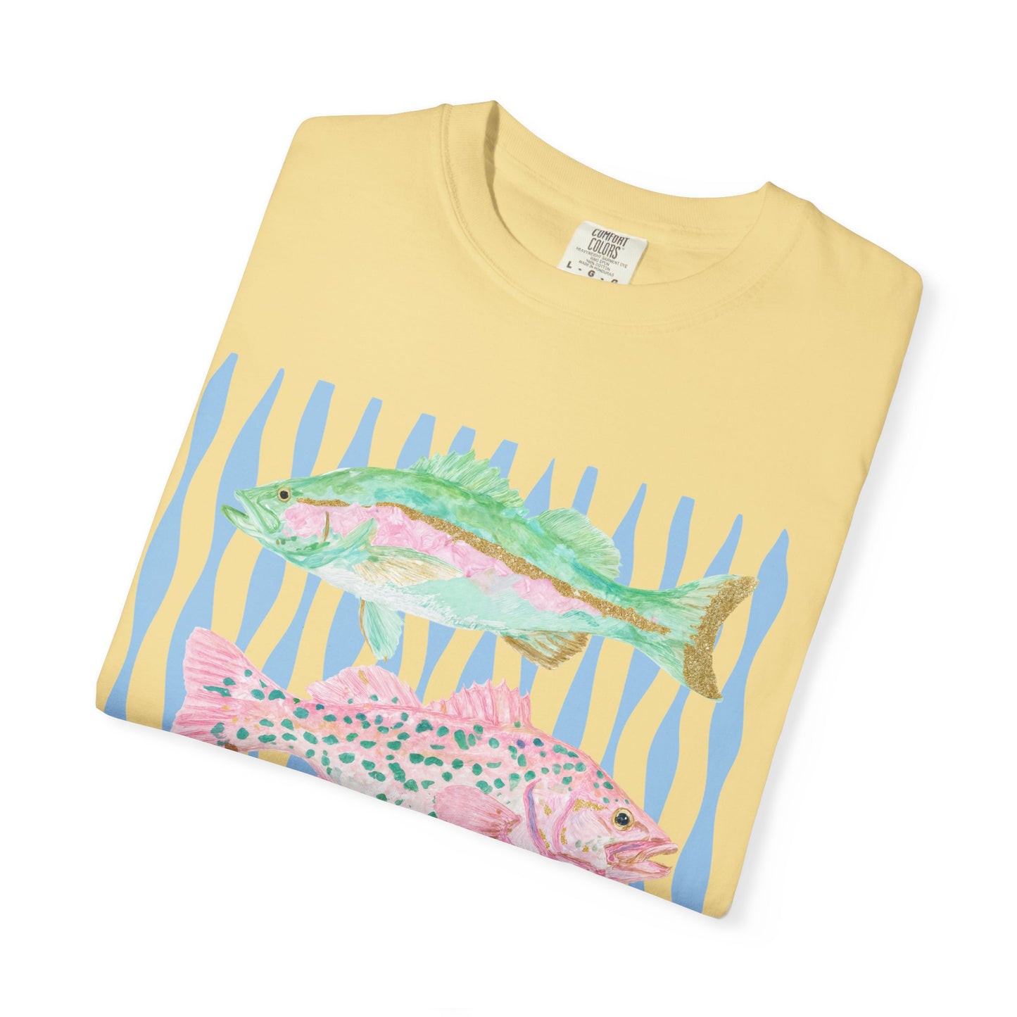 The Pastel Glitter Fish Tee