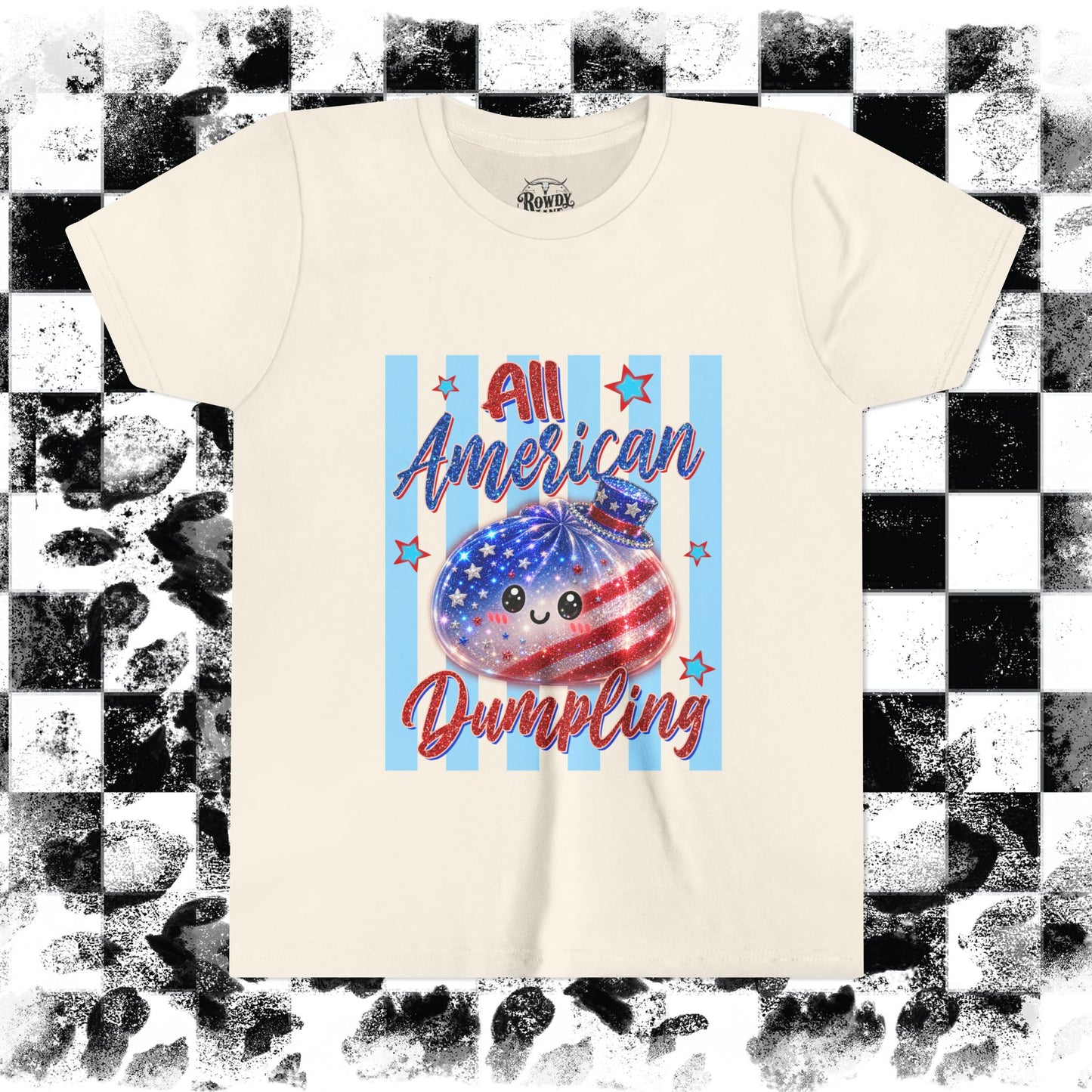 Blue Stripes "All American Dumpling" Youth Tee