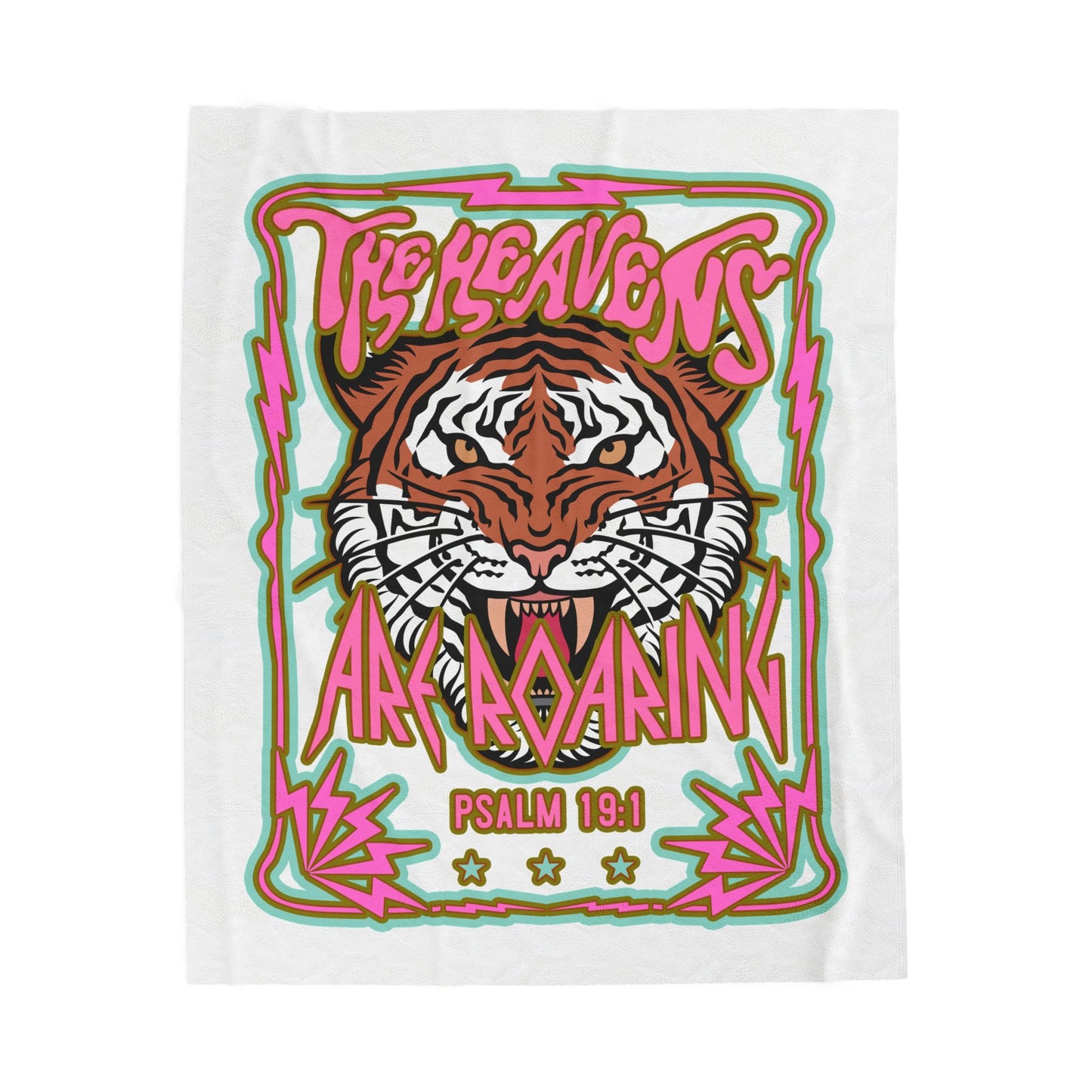 "The Heavens Are Roaring"  Plush Throw