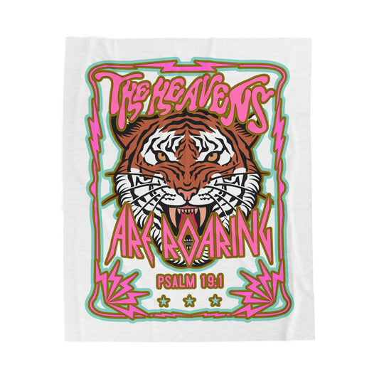 "The Heavens Are Roaring"  Plush Throw