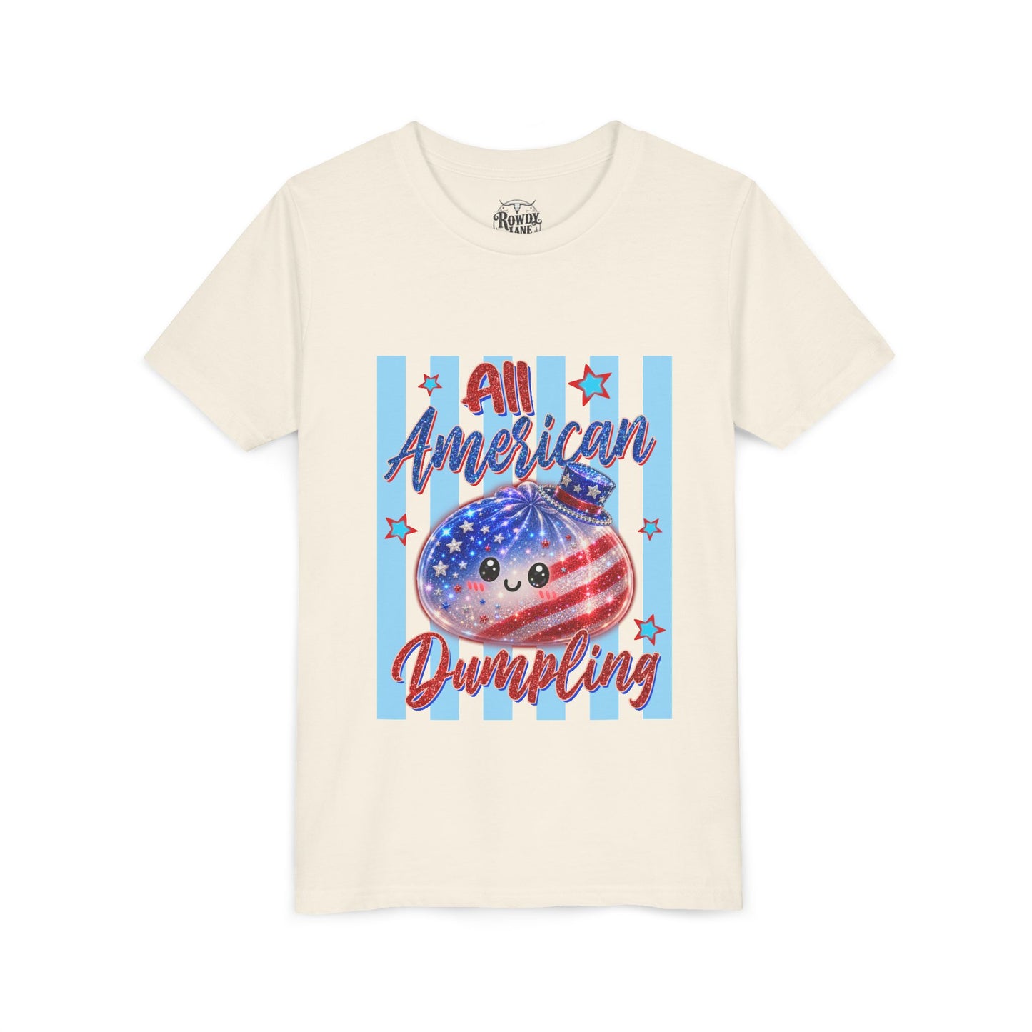 Blue Stripes "All American Dumpling" Youth Tee