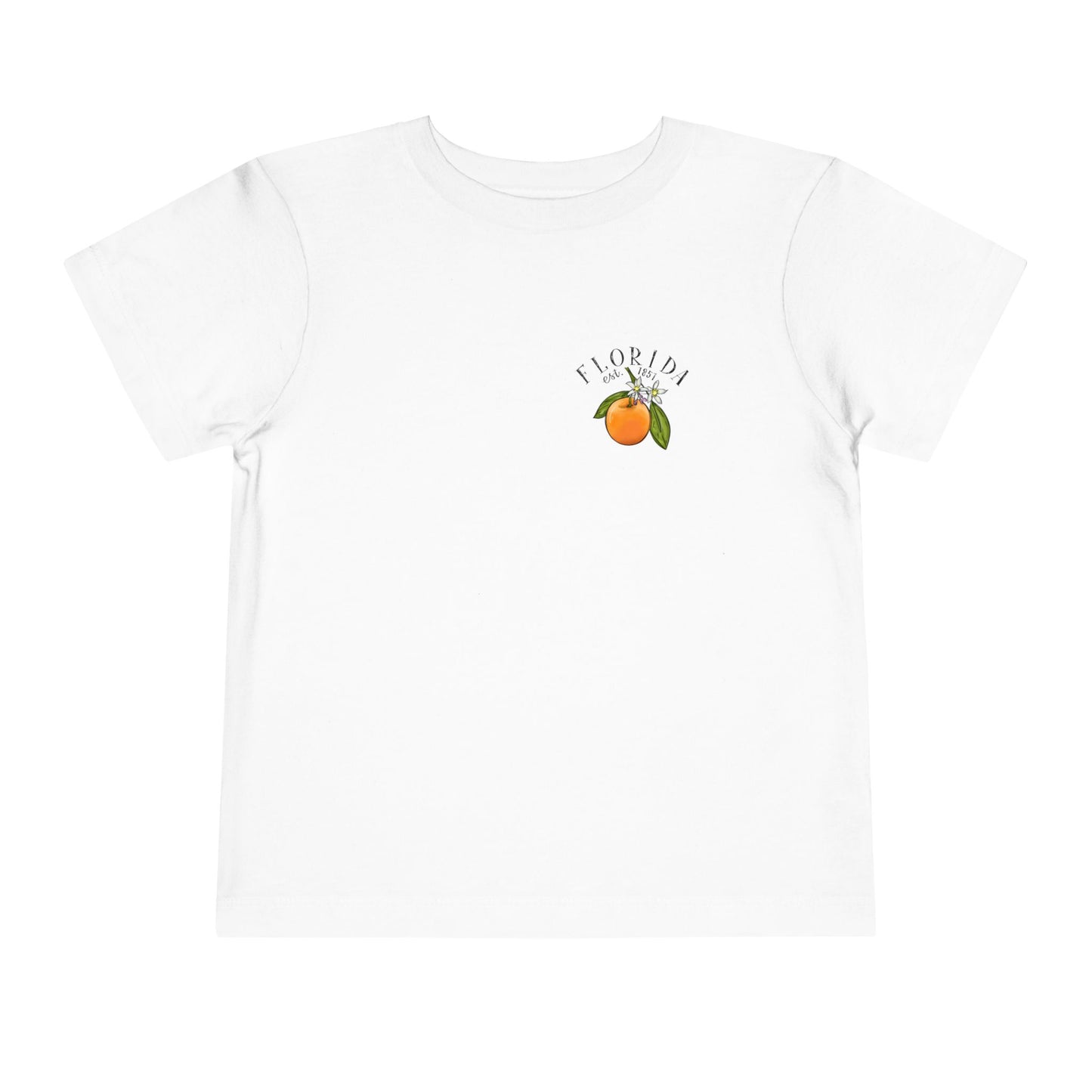 Toddler Tee — Florida Sunshine State Orange Map Graphic