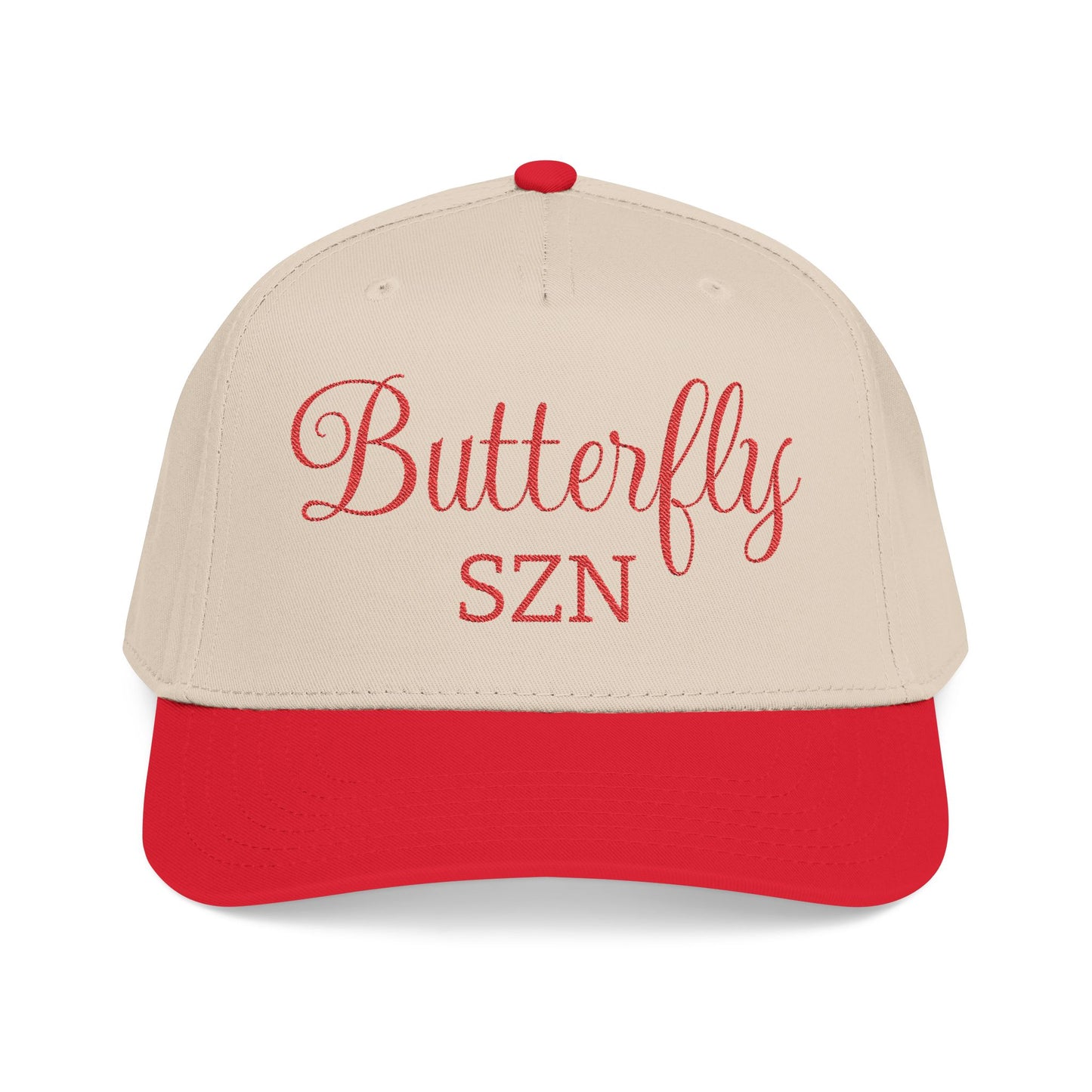 Butterfly Season Embroidered Baseball Cap