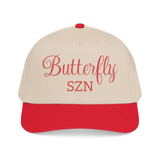 Butterfly Season Embroidered Baseball Cap