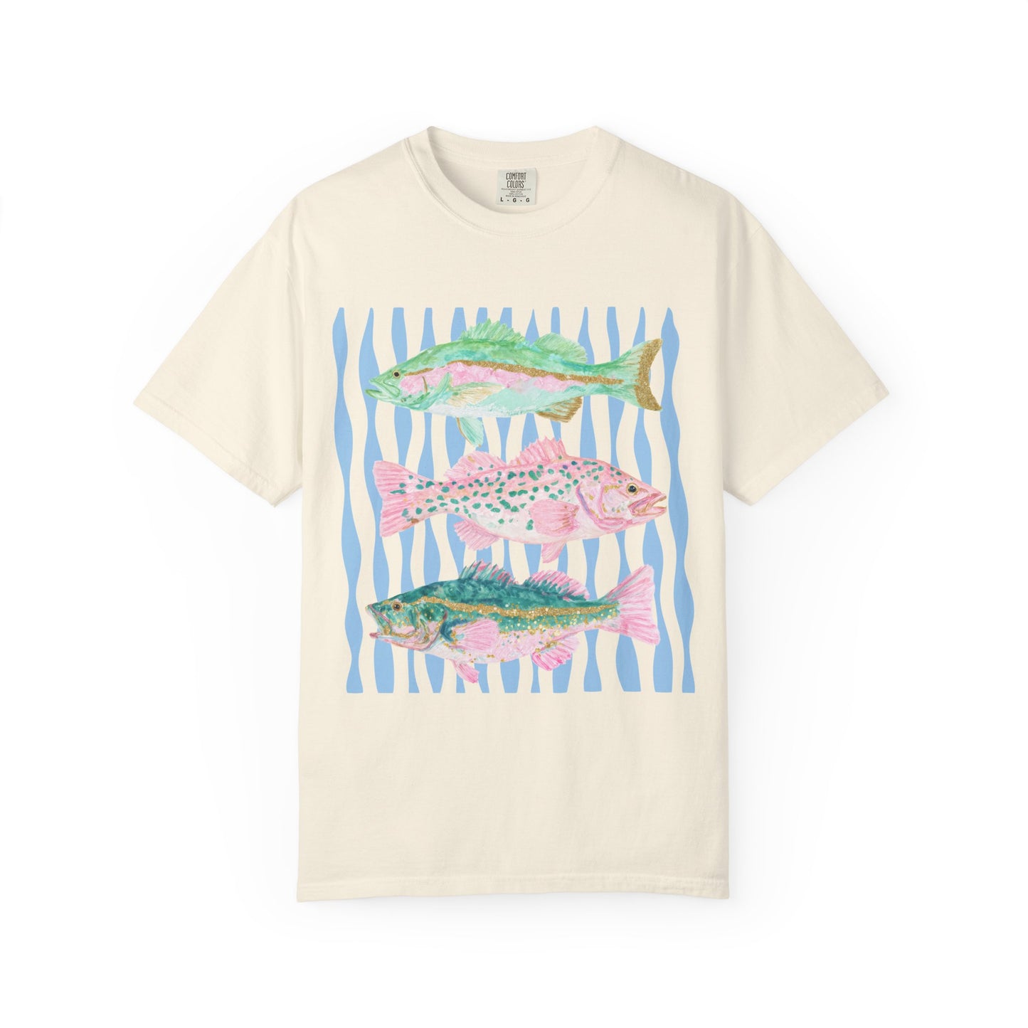 The Pastel Glitter Fish Tee